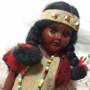 Cutest Carlson doll.   Indian princess with papoose.  Amazing detail and quality